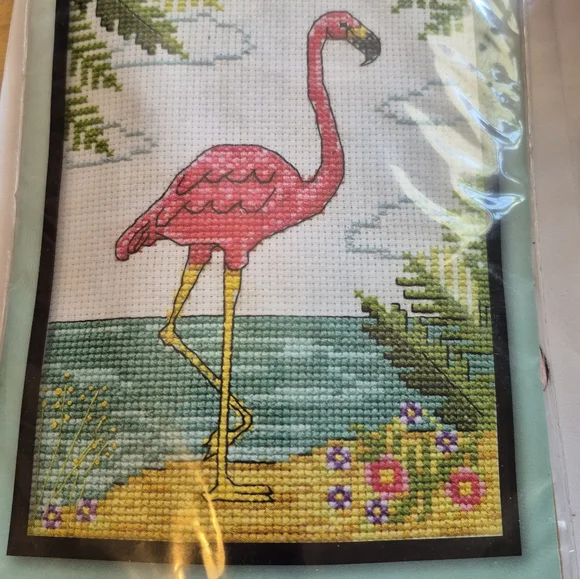 Flamingo Counted Cross Stitch Kit - Picture 3 of 5